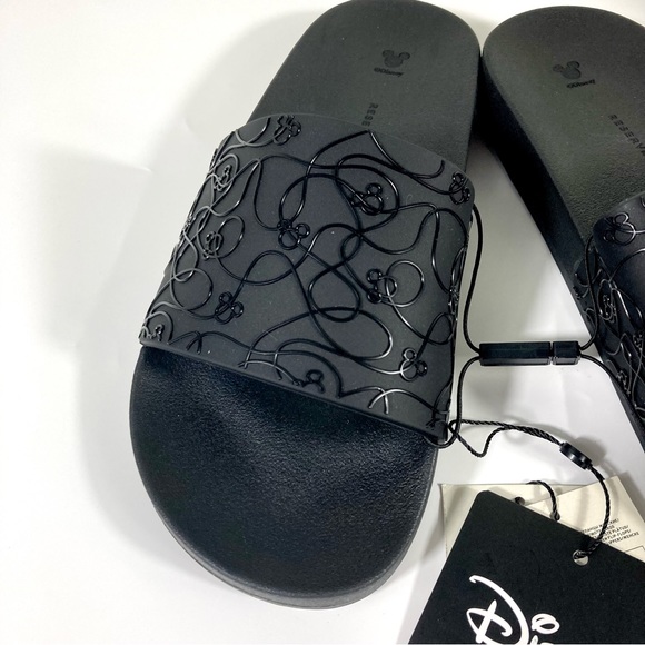 NWT Disney Mickey Mouse Slide Sandal Black Licensed - Picture 8 of 11